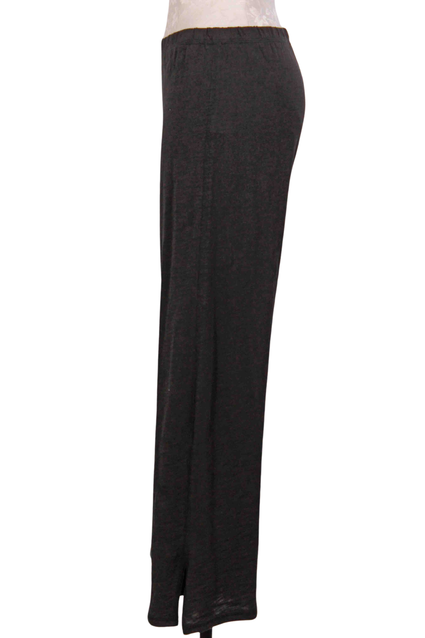 side view of Black colored The Everywhere Crop Pant by Habitat