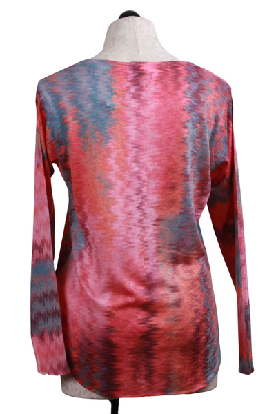 back view of multicolored Zig Zag Print Top by Nally and Millie