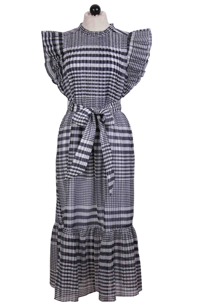 Scarlet Organdy Check Dress by Marie Oliver