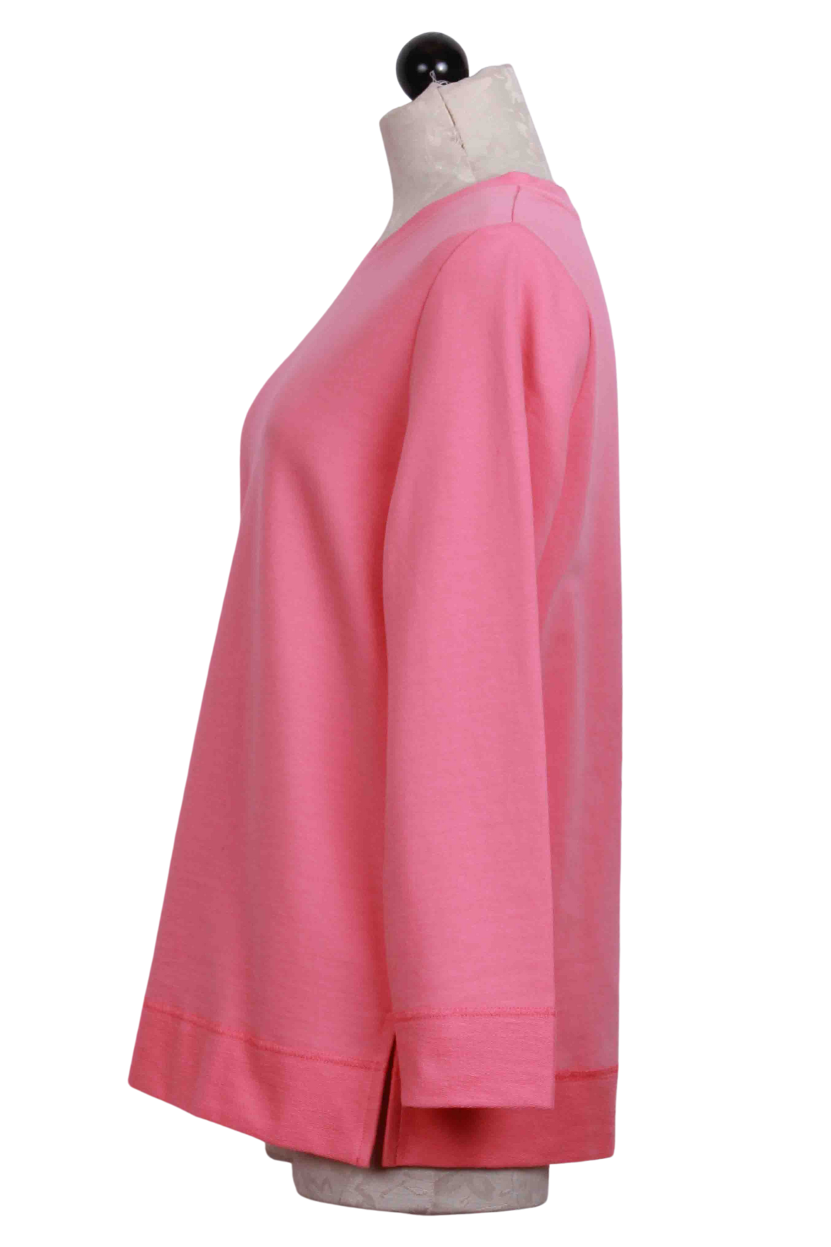 side view of Guava Terry Band Pullover from Escape by Habitat