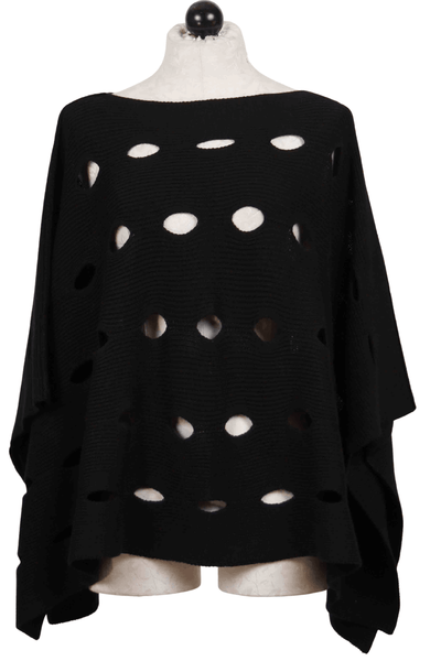 reversed way of black Black Two Way Poncho by Liv by Habitat