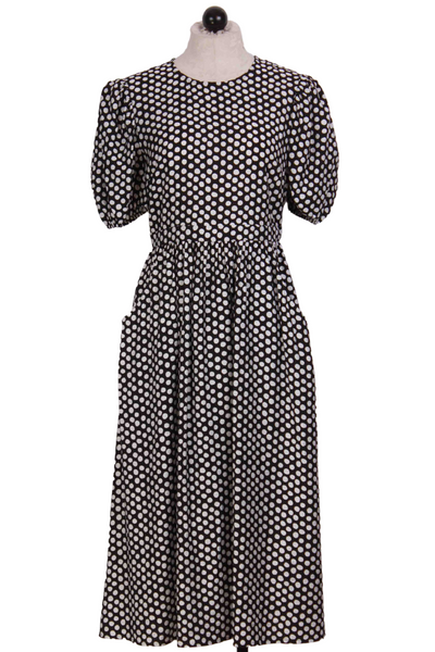 Black and White Polka Dot Hopelessly Devoted Dress by Traffic People