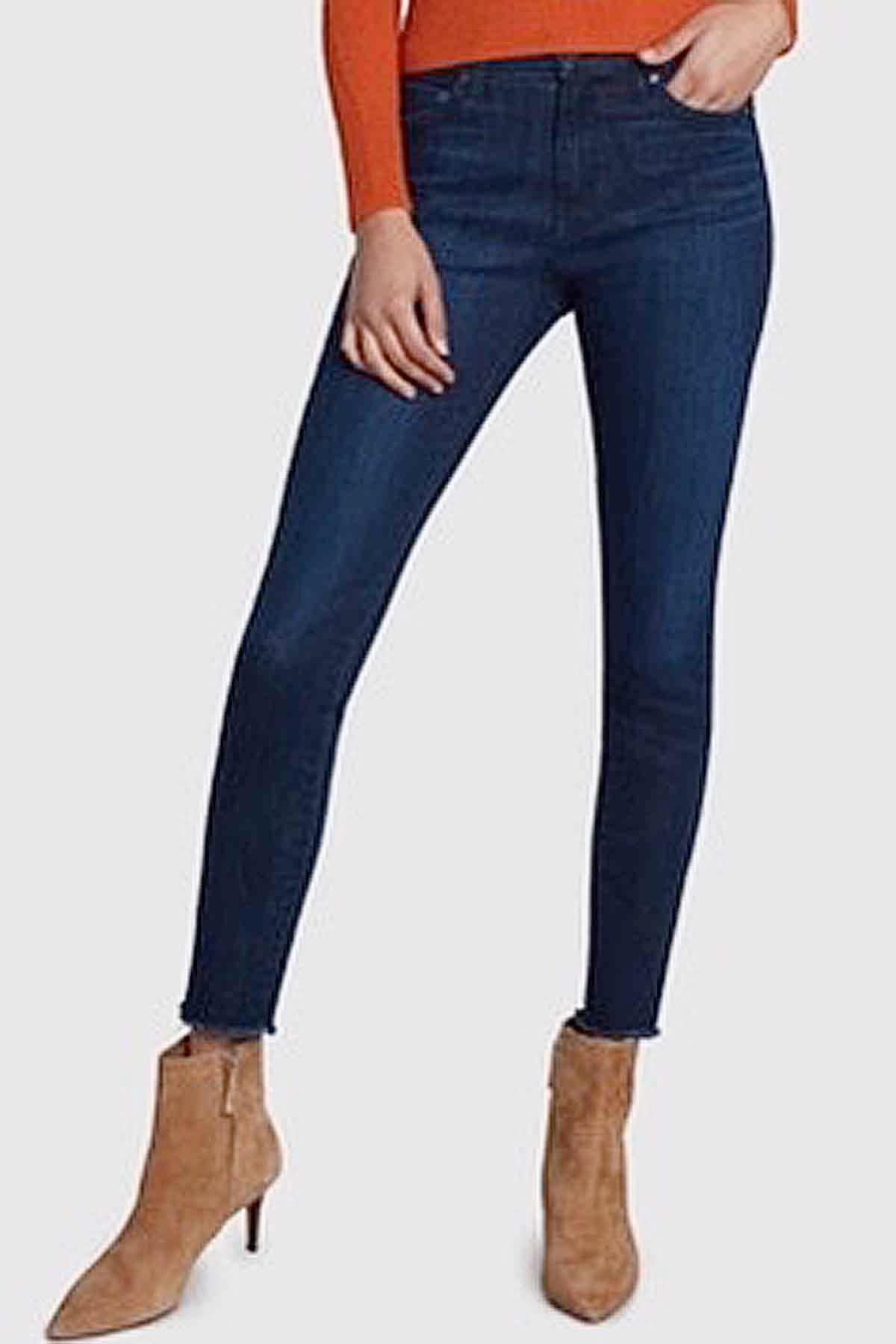 High Rise 7/8 Length Jean by Principle Denim in Night Moves Wash