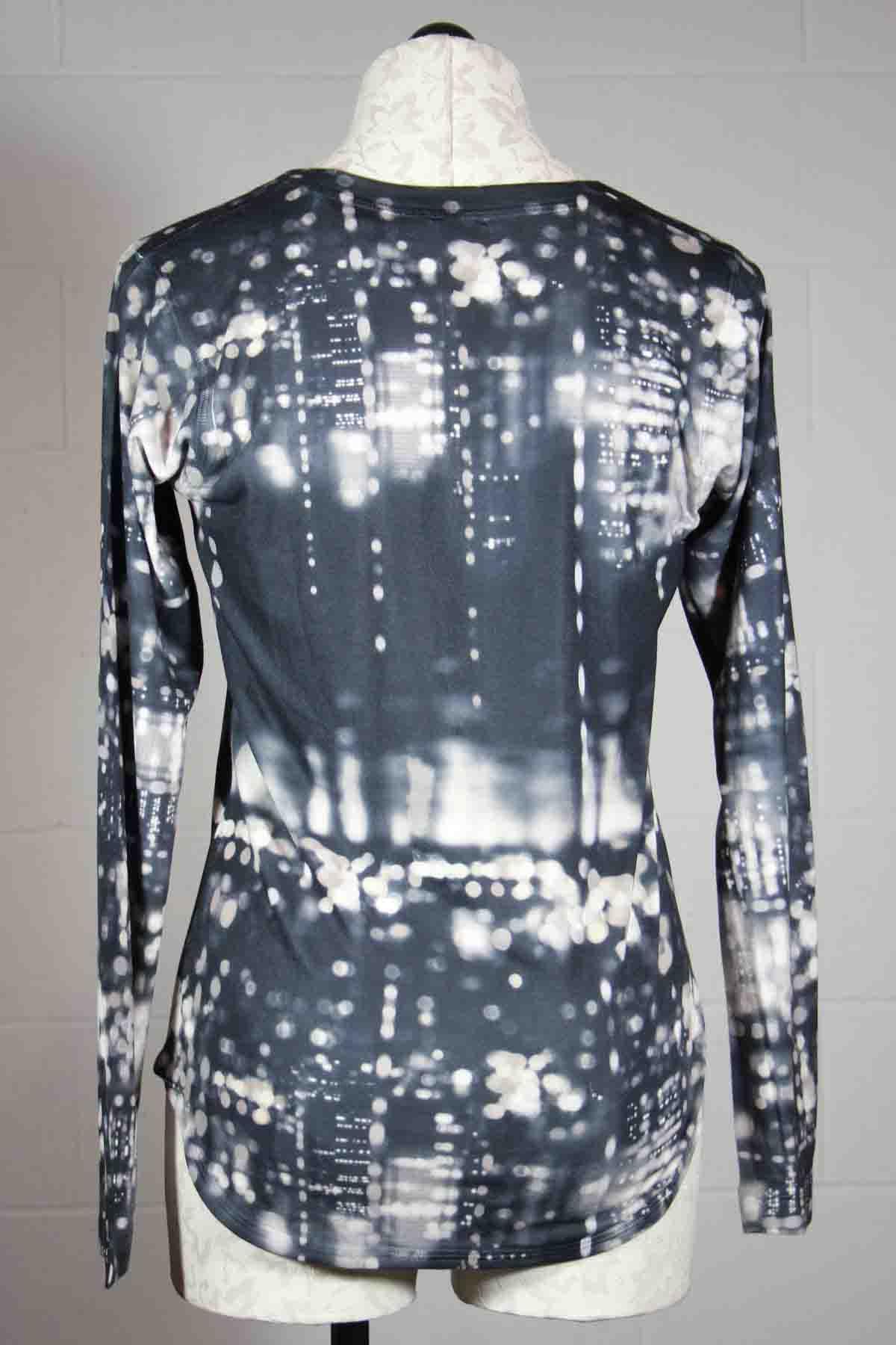 back view of City Lights Long Sleeve Top by Nally and Millie 