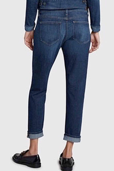 back view of Favorite Slim Boyfriend Jean by Principle in the Break Out Wash