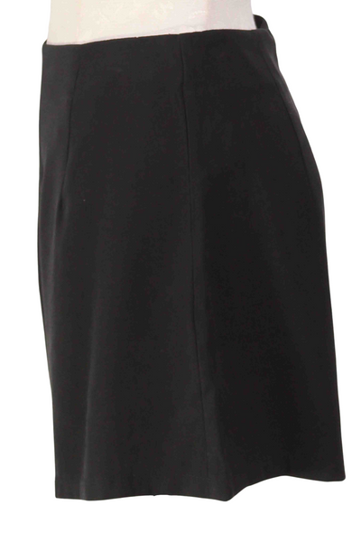 side view of Black Twill Dress Shorts by Apricot with a back zipper