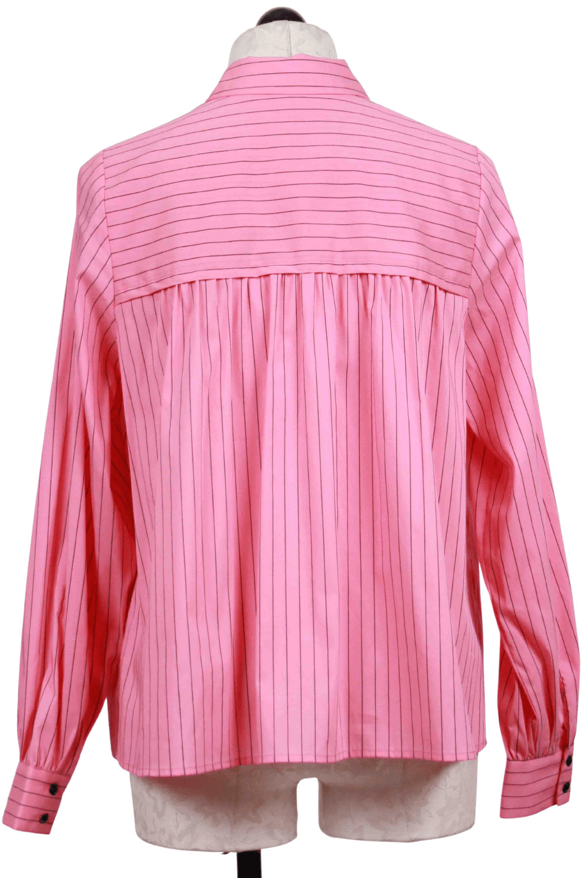 back view of Woven Terna Striped Blouse by Part Two