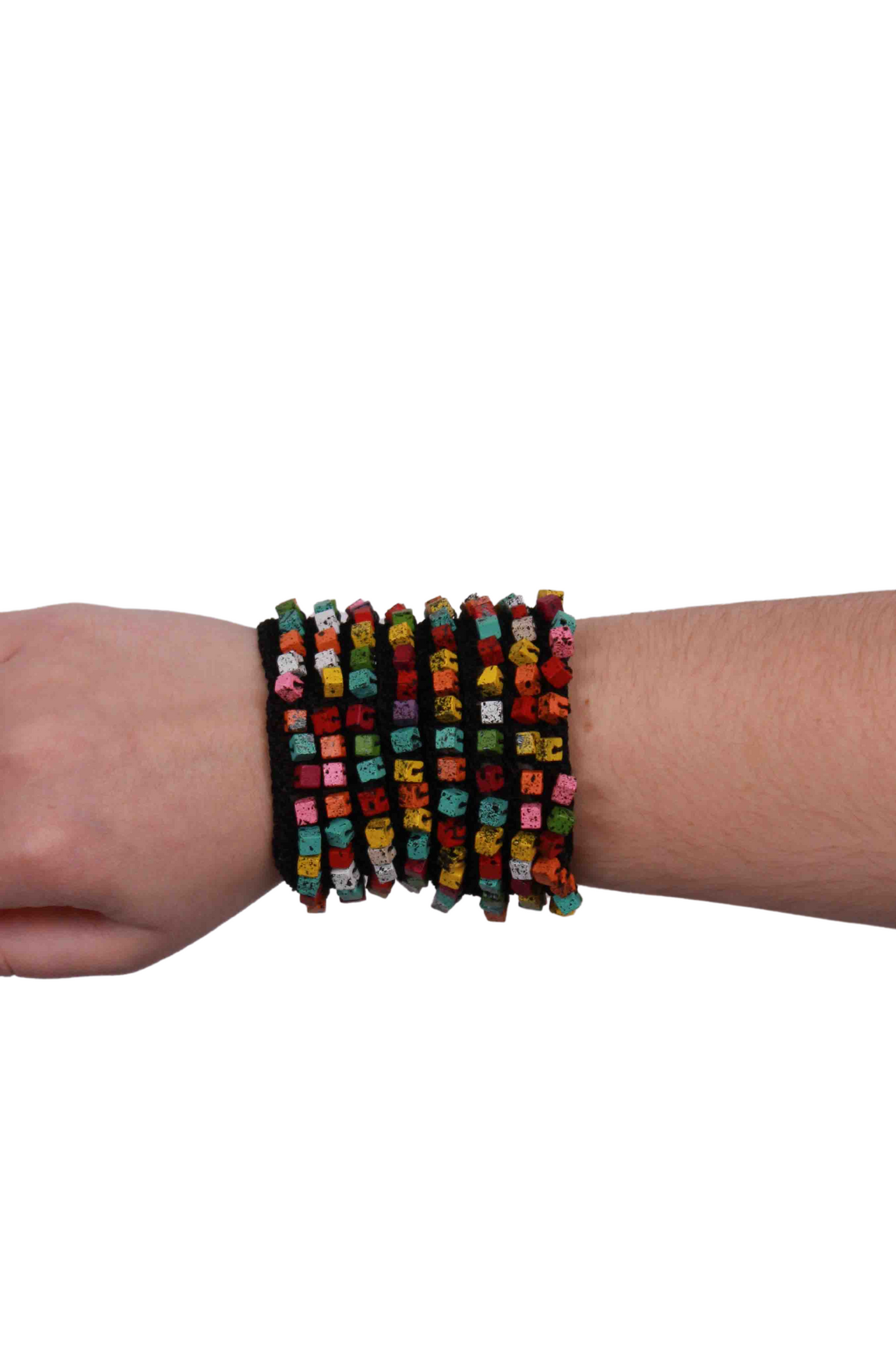 Pashmina Cuff Bracelet Multicolored by Jianhui London