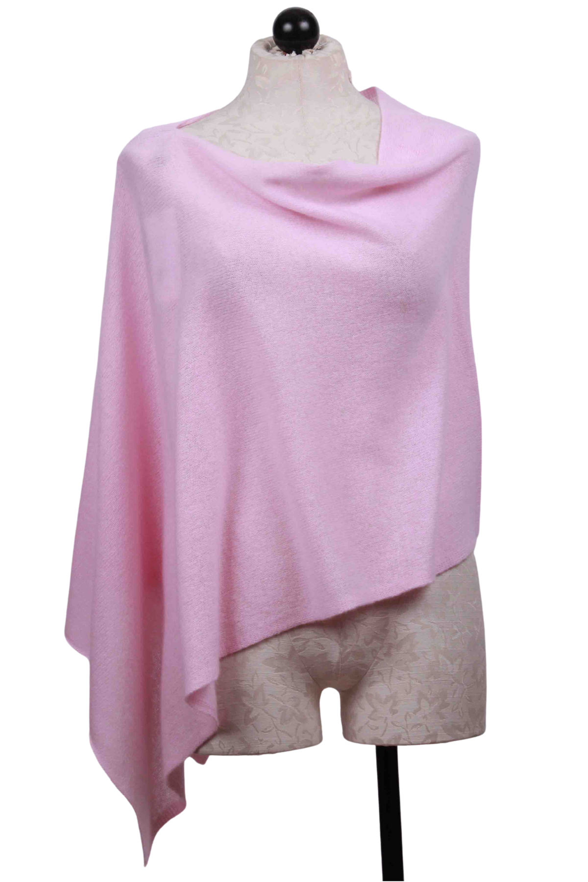 Beach Pink Draped Cashmere Dress Topper by Alashan Cashmere