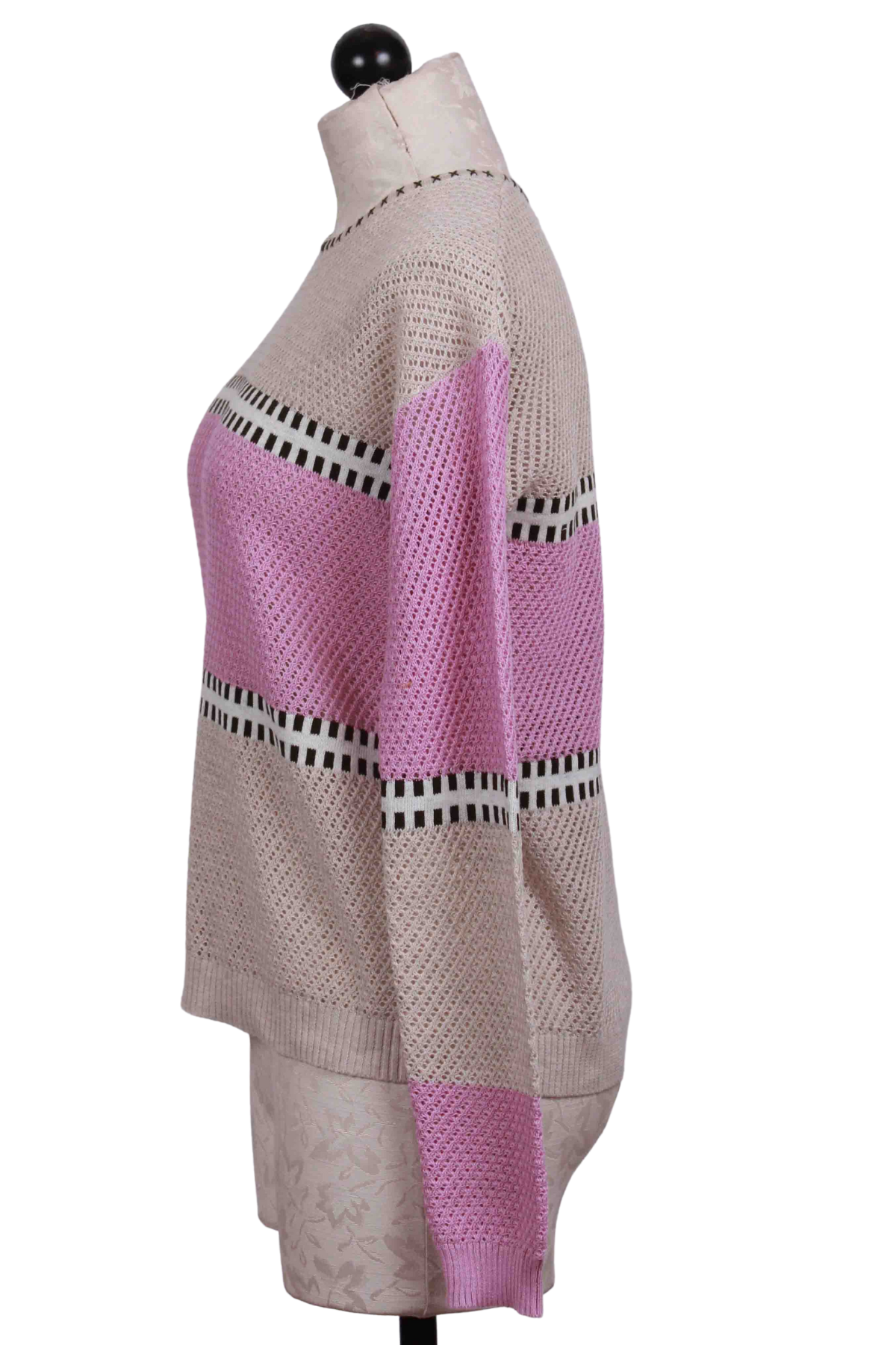 side view of Dune/Starlight XOX Sweater by Lisa Todd