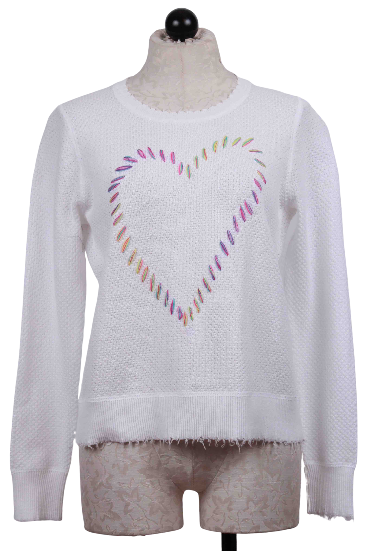 White Love Craft Sweater by Lisa Todd