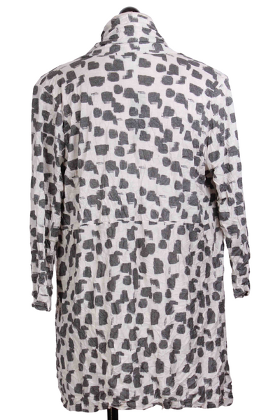 back view of Square Dot Crinkle Cardigan by Reina Lee