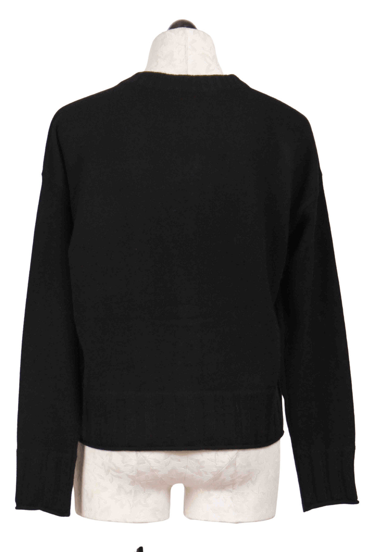 back view of black Pillow Talk Sweater by Lisa Todd