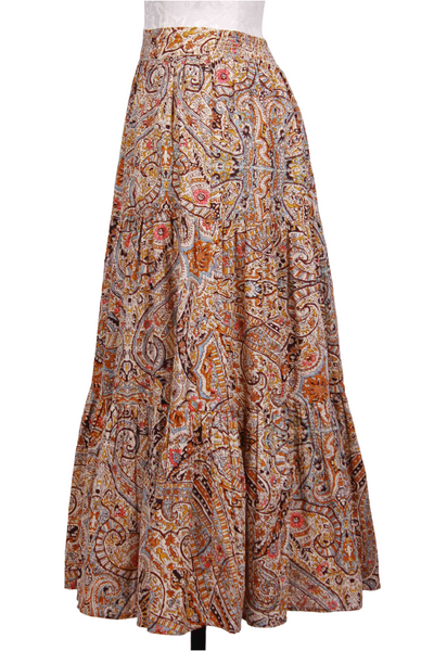 side view of Kaleidoscope Tali Midi Skirt by Cleobella