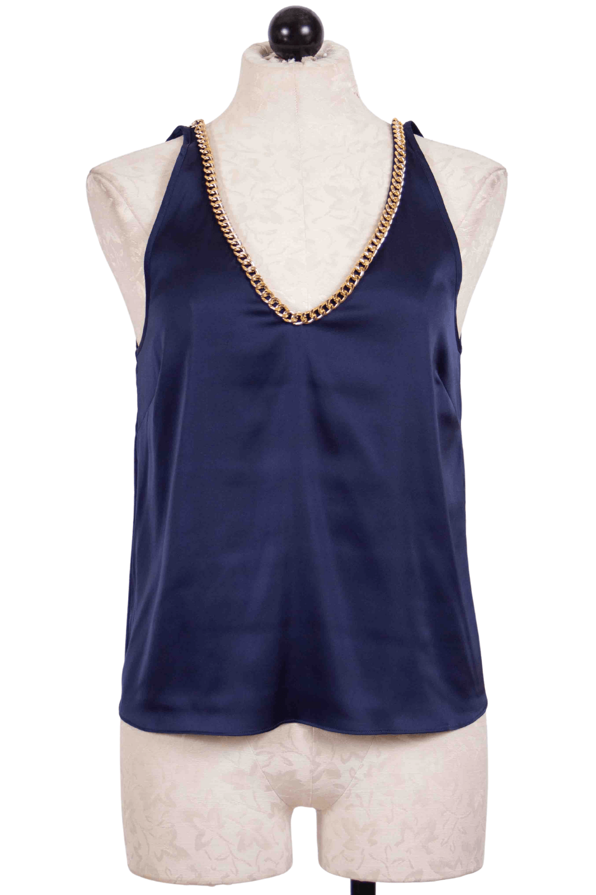 Navy Dallas Chain Tank by Generation Love