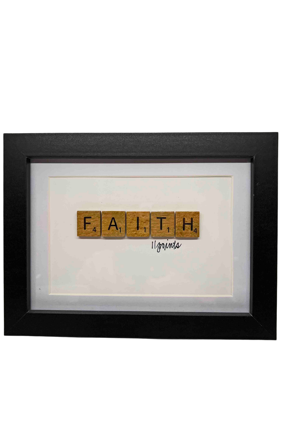 Faith Scrabble Word Frame by Wordz in Framez