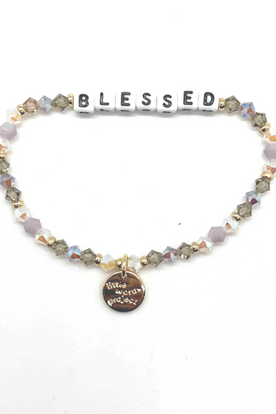 Blessed Crystal Word Bracelets by Little Words Project