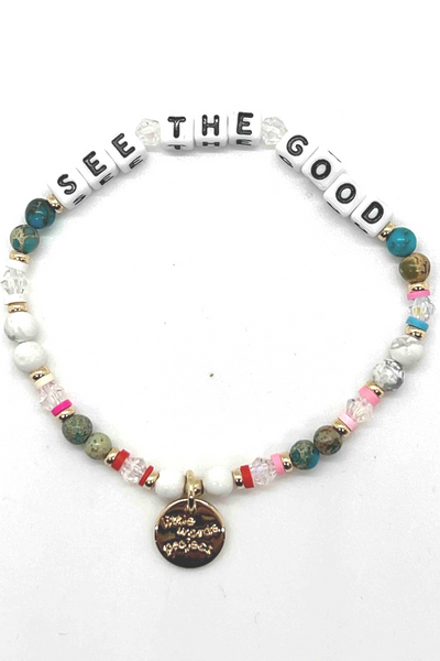 See the Good Crystal Word Bracelets by Little Words Project