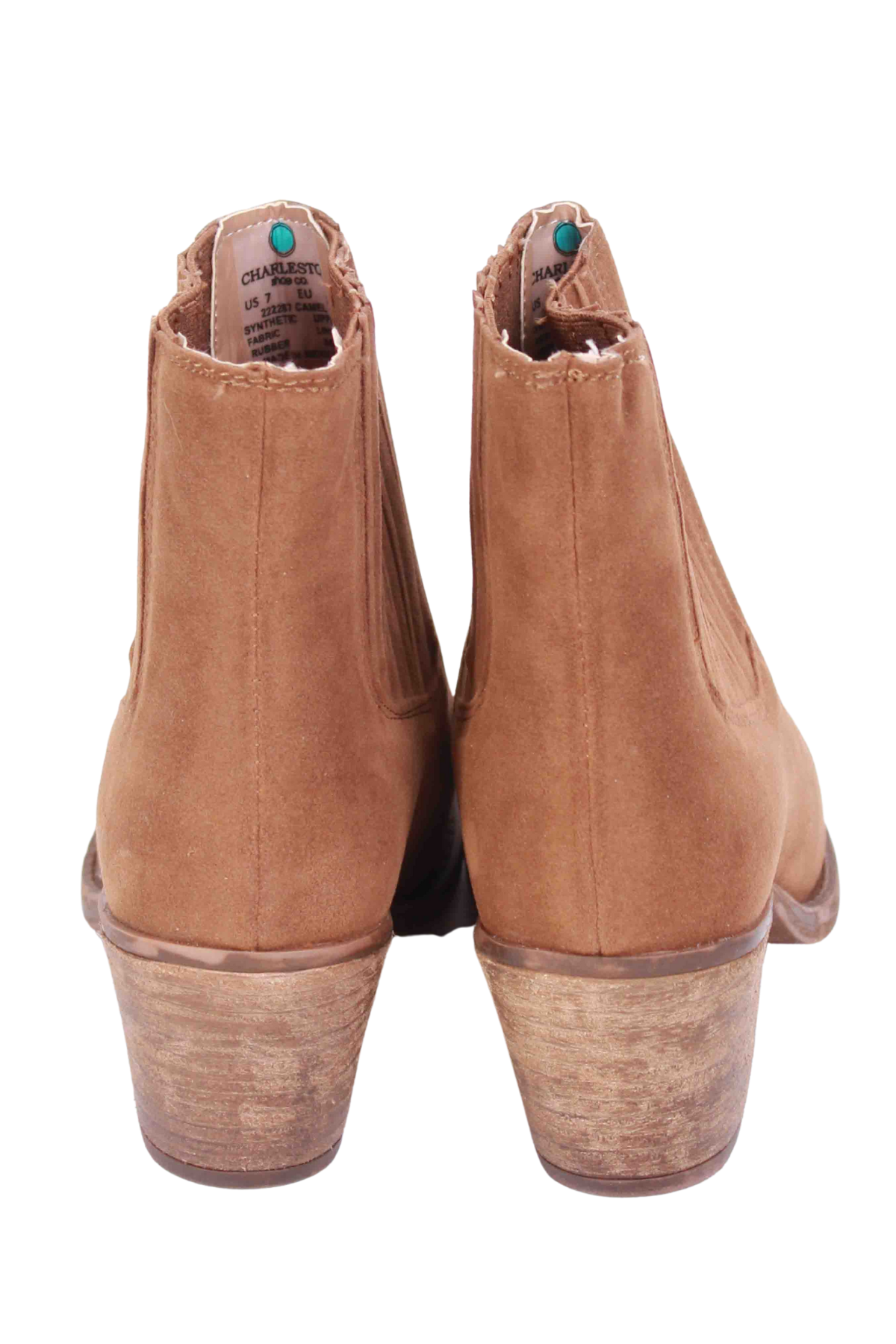 back view of Camel Jackson Boot by Charleston Shoes