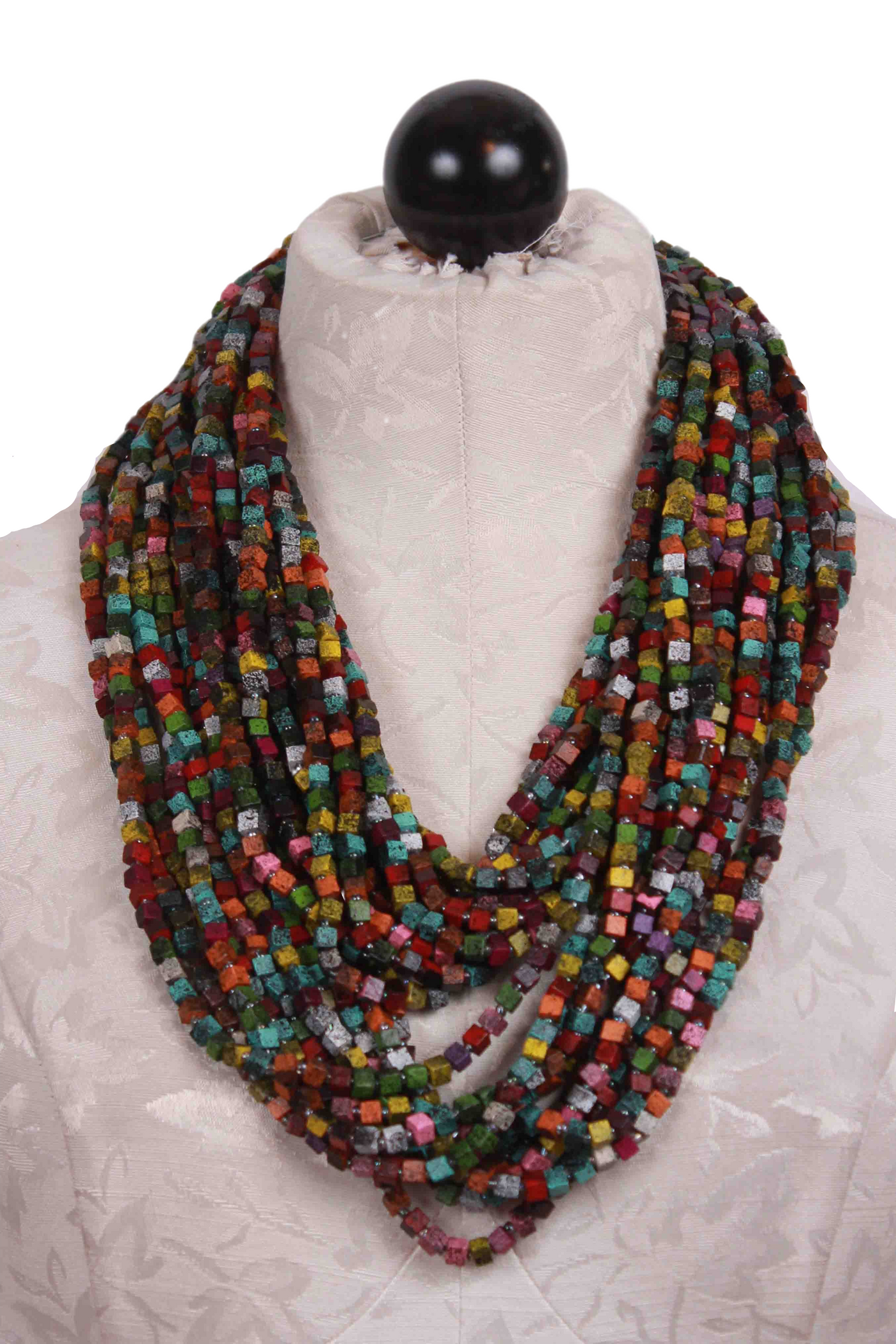 doubled up Multicolored NEXT Pashmina Necklace by Jianhui London