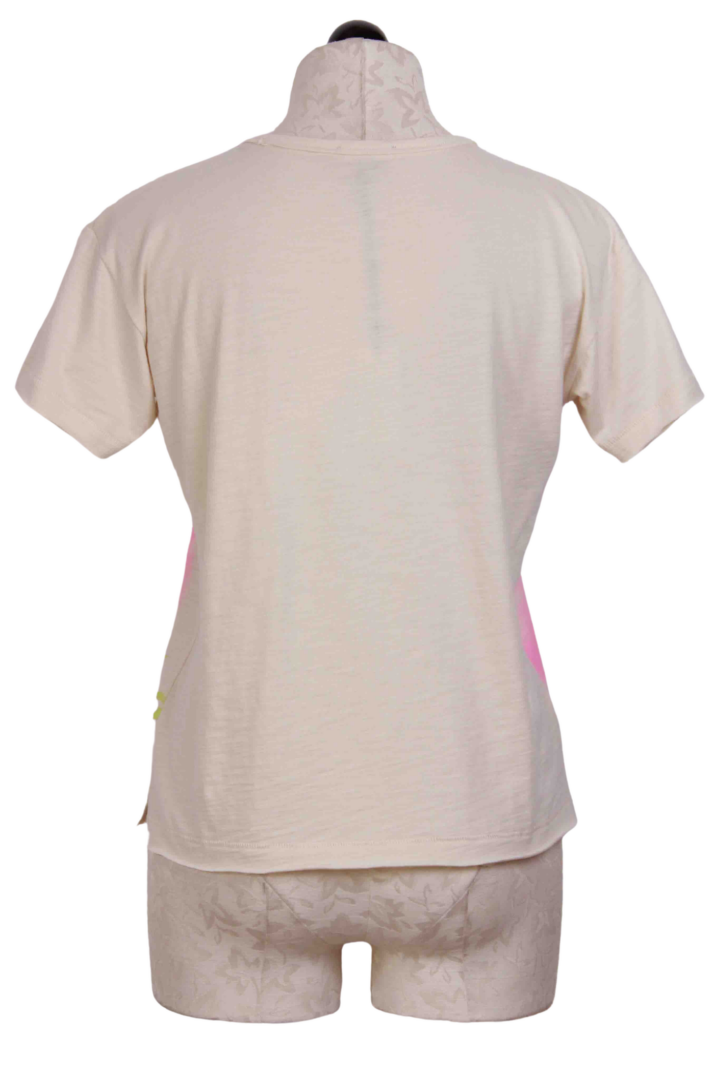 back view of bluff colored Peace Wins Tee by Lisa Todd