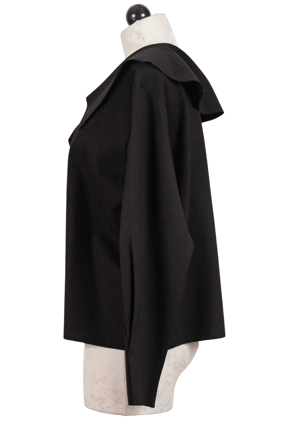 side view of Black Portrait Jacket by Planet
