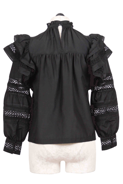 back view of Black Que Blouse by Marie Oliver