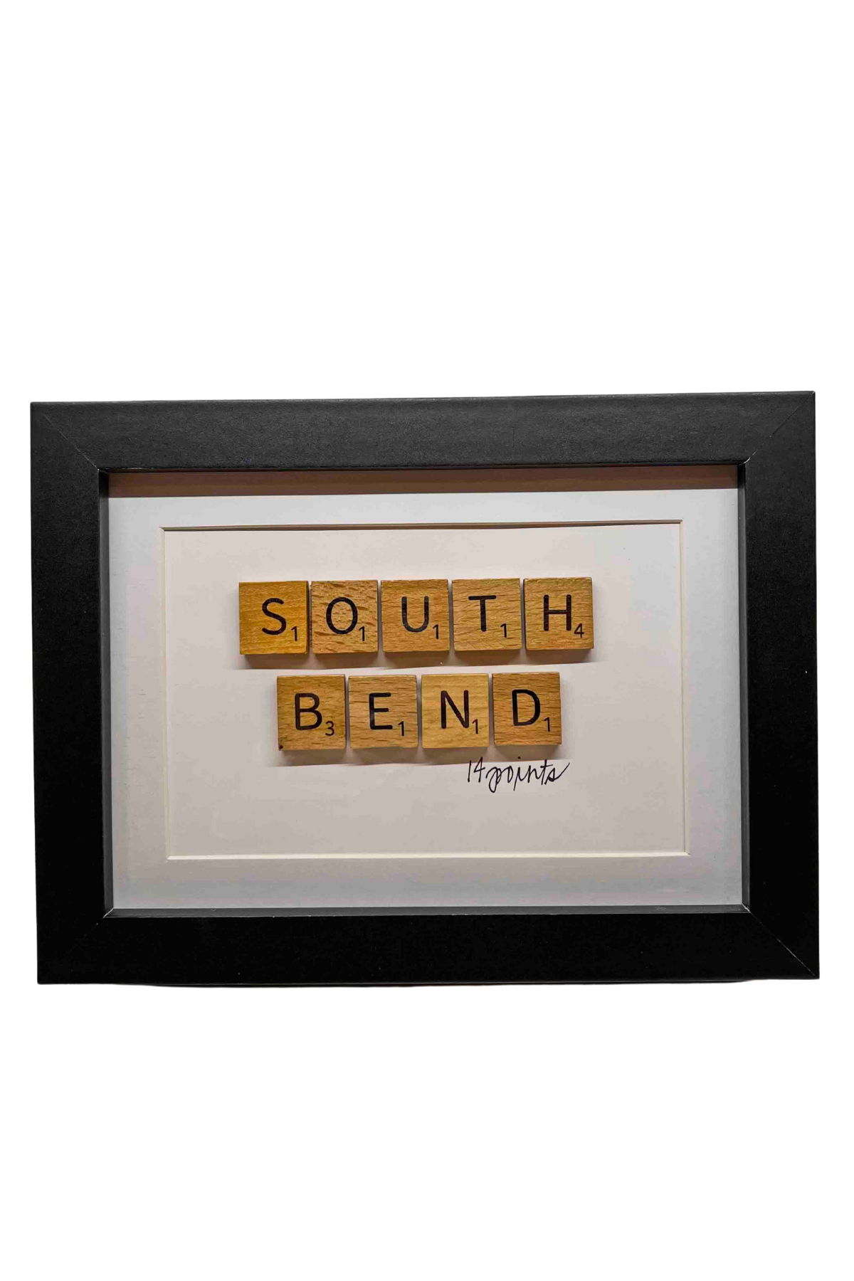 South Bend Scrabble Word Frame by Wordz in Framez