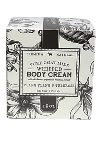 Beekman 1802's goatmilk body butter cream  in Ylang Ylang and Tuberose