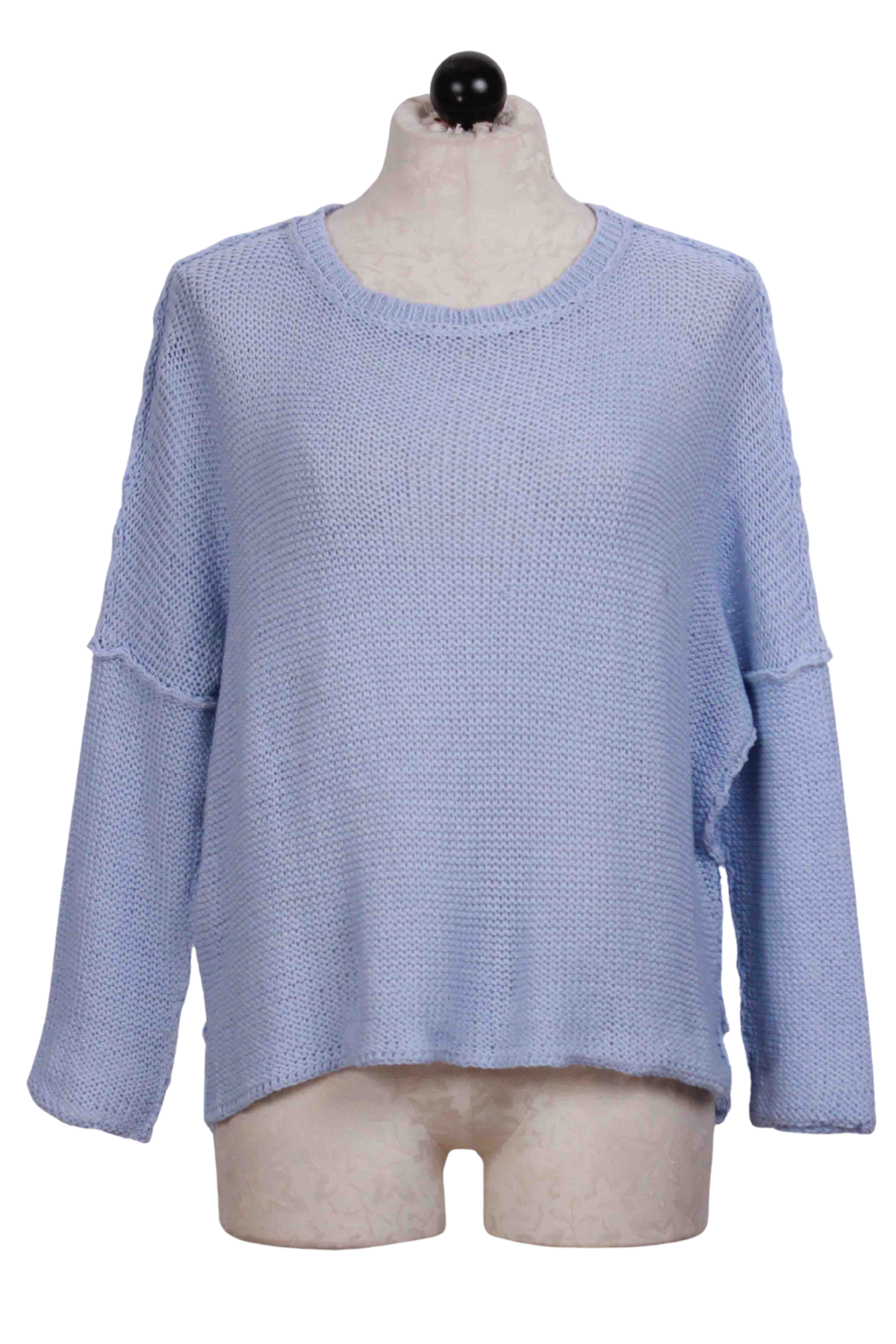 Blue Wisp Charlotte Crew Cotton Sweater by Wooden Ships