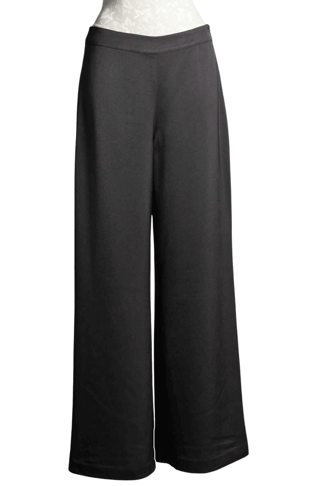 black Long Wide Leg Weekend Pant By Trina Turk