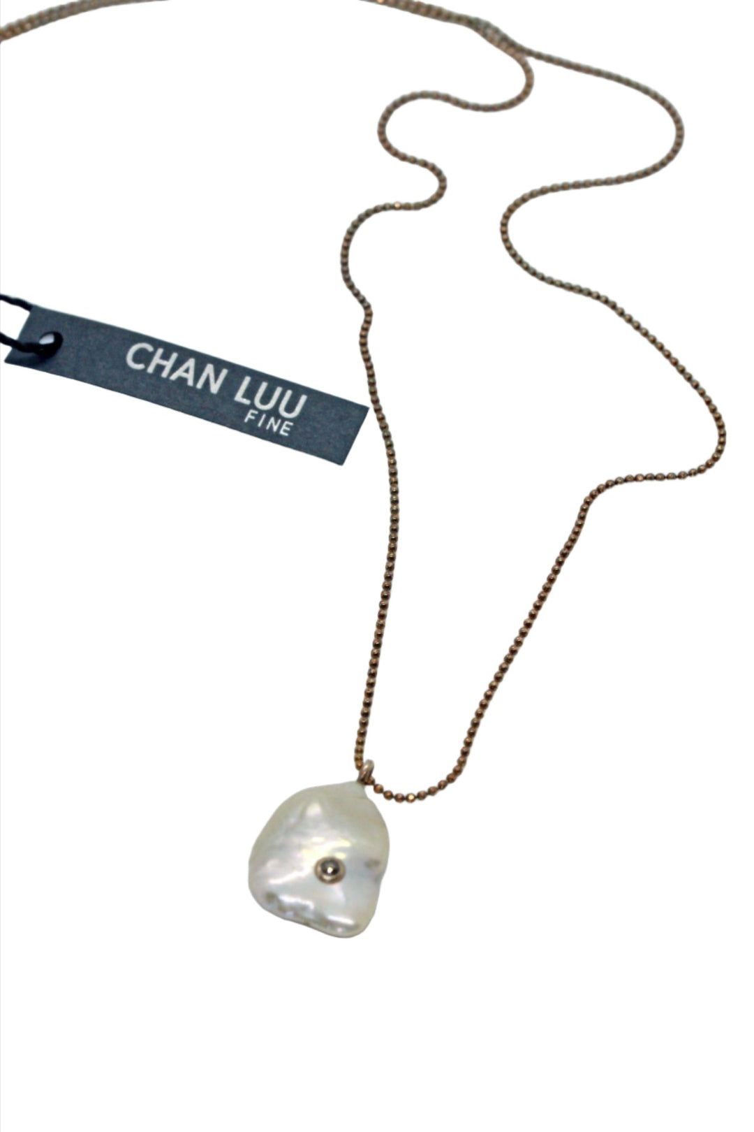 Chan Luu Sterling Silver Necklace White Pearl NSF-13054 - Inspire Me