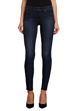 skinny mid-rise fitting jean by Principle Denim in a dark clean wash with a touch of vintage fade