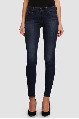skinny mid-rise fitting jean by Principle Denim in a dark clean wash with a touch of vintage fade